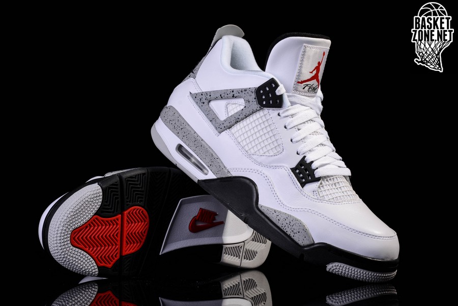 nike air jordan 4 retro white cement