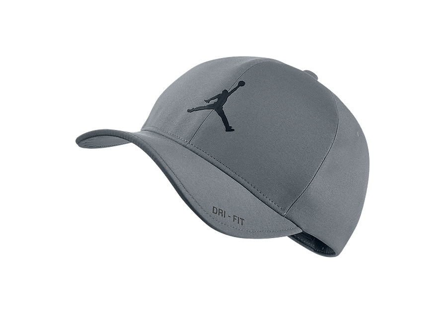 gray jordan hat