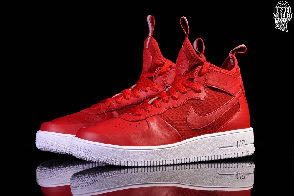 nike air force 1 mid gym red