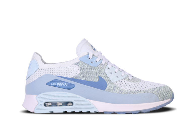 NIKE AIR MAX 90 PREMIUM ULTRA 2.0 FLYKNIT GLACIER BLUE for 100.00