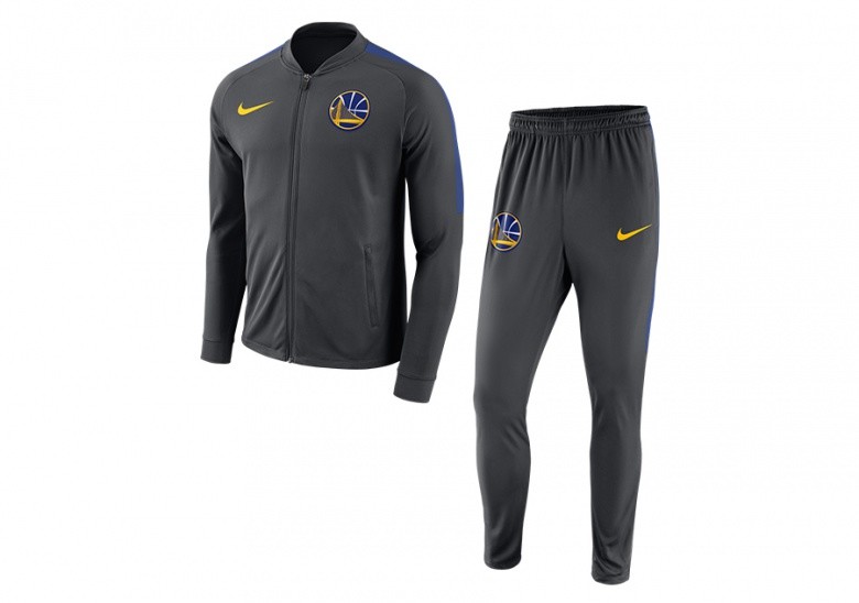 NIKE NBA GOLDEN STATE WARRIORS DRY TRACKSUIT GREY
