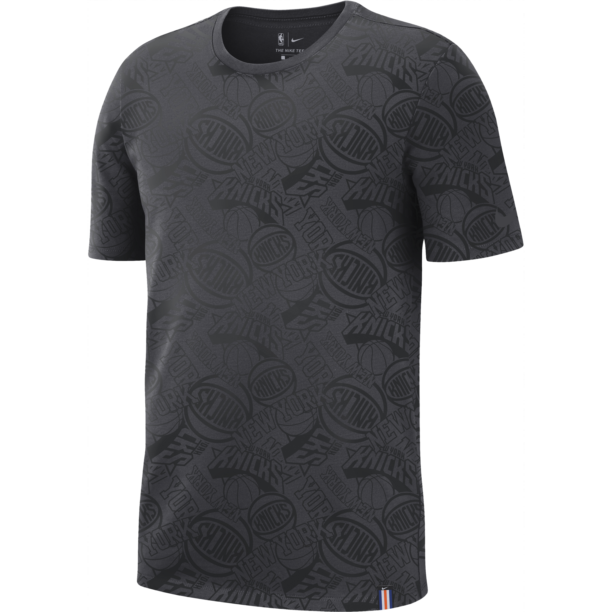 NIKE NBA NEW YORK KNICKS TEE ANTHRACITE