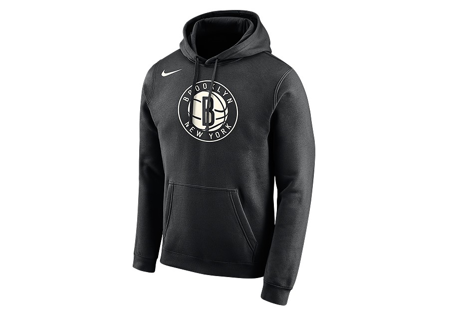 NIKE NBA BROOKLYN NETS LOGO HOODIE BLACK price €62.50 ...