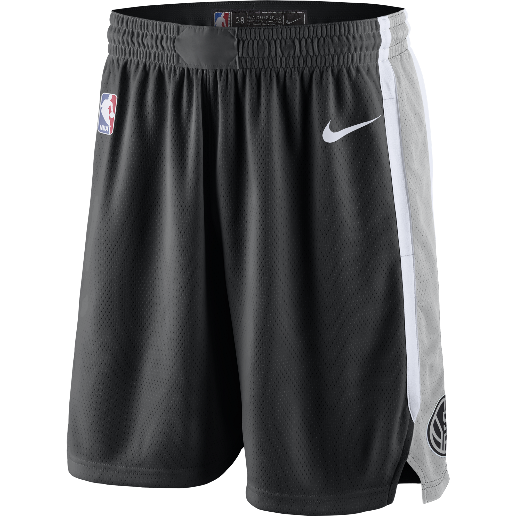 NIKE NBA SAN ANTONIO SPURS SWINGMAN ROAD SHORTS BLACK