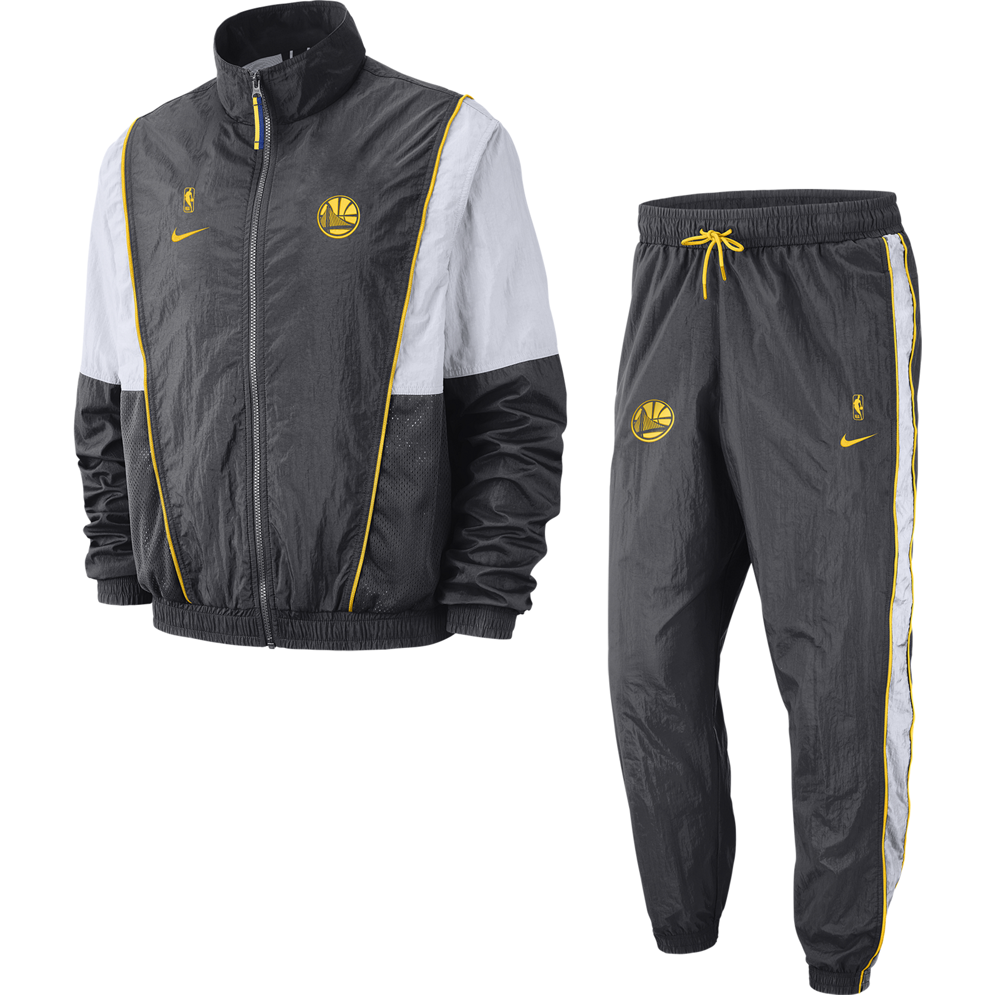 NIKE NBA GOLDEN STATE WARRIORS COURTSIDE TRACKSUIT ANTHRACITE