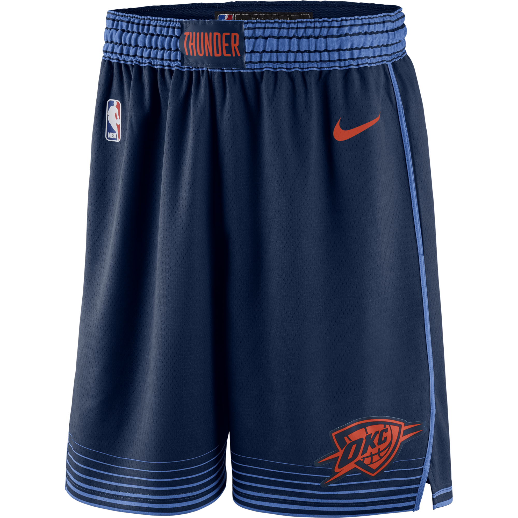 Nike, Shorts, Nike Nba Oklahoma City Okc Thunder Swingman City Engineered  Shorts Sz Me