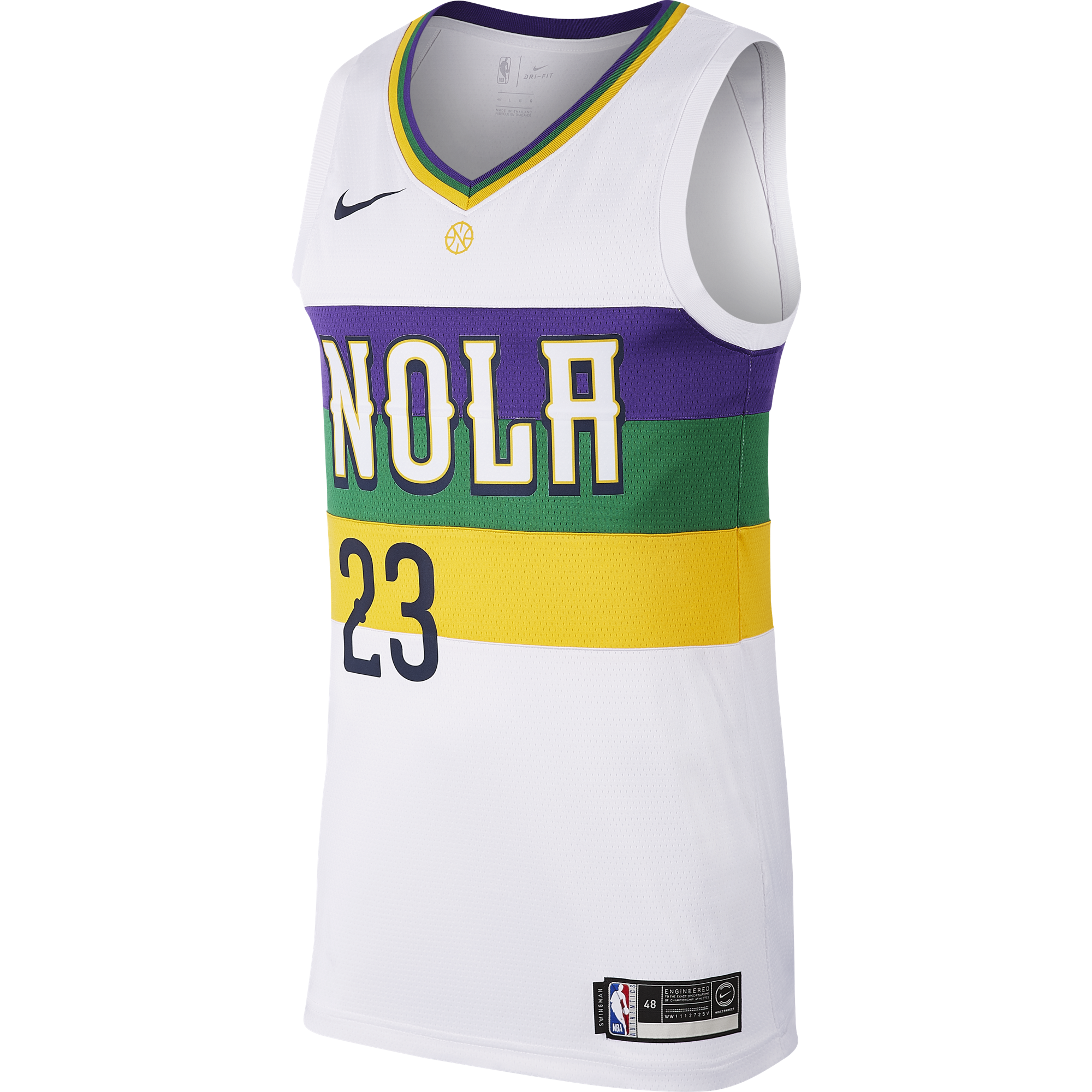 New Orleans Pelicans City Edition Nike Dri-FIT NBA Swingman Jersey. Nike IN
