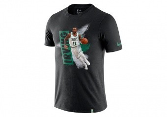 NIKE NBA BOSTON CELTICS KYRIE IRVING DRY TEE BLACK