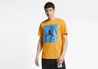 NIKE AIR JORDAN POOLSIDE TEE UNIVERSITY GOLD