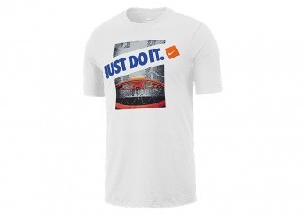 NIKE 'JUST DO IT' DRY TEE WHITE