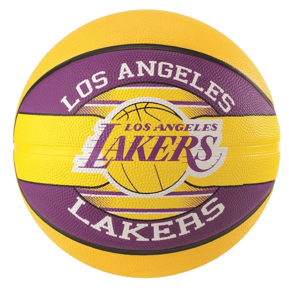 SPALDING NBA TEAM L.A LAKERS SIZE 5 YELLOW