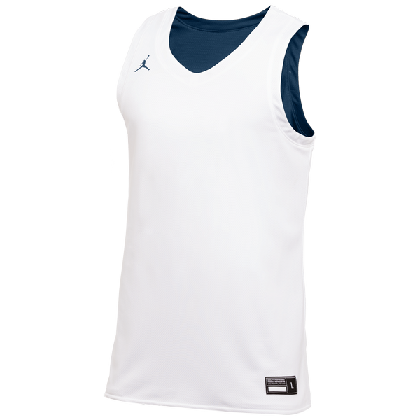 NIKE AIR JORDAN PRACTISE REVERSIBLE JERSEY WHITE NAVY