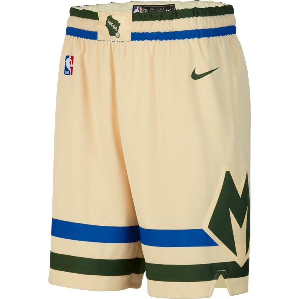 NIKE NBA MILWAUKEE BUCKS CITY EDITION SWINGMAN SHORTS FLAT OPAL for £55 ...