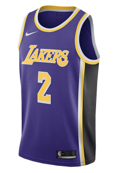 NIKE NBA LOS ANGELES LAKERS LONZO BALL SWINGMAN JERSEY FIELD PURPLE