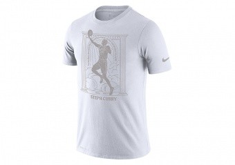 NIKE NBA STEPHEN CURRY MVP DRI-FIT TEE WHITE