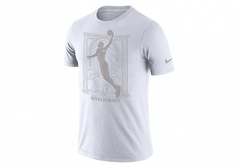 NIKE NBA KEVIN DURANT MVP DRI-FIT TEE WHITE