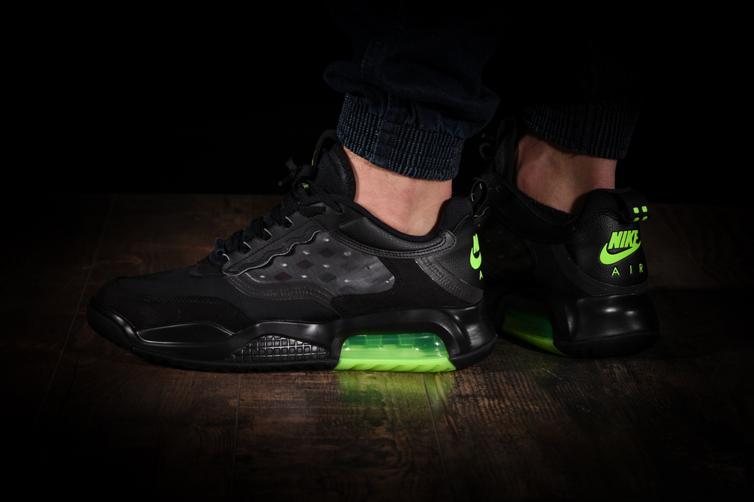 nike air max 200 black and green