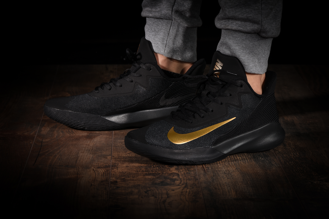 nike precision 4 black and gold
