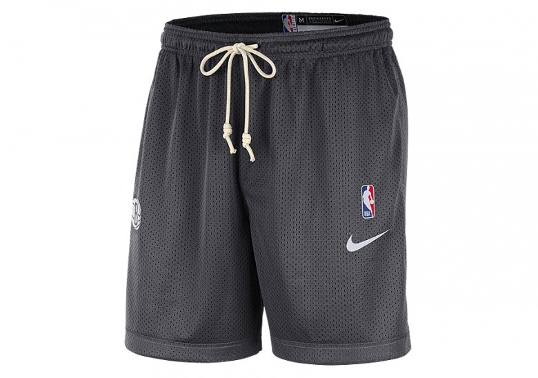 NIKE NBA BROOKLYN NETS STANDARD ISSUE REVERSIBLE SHORTS ANTHRACITE