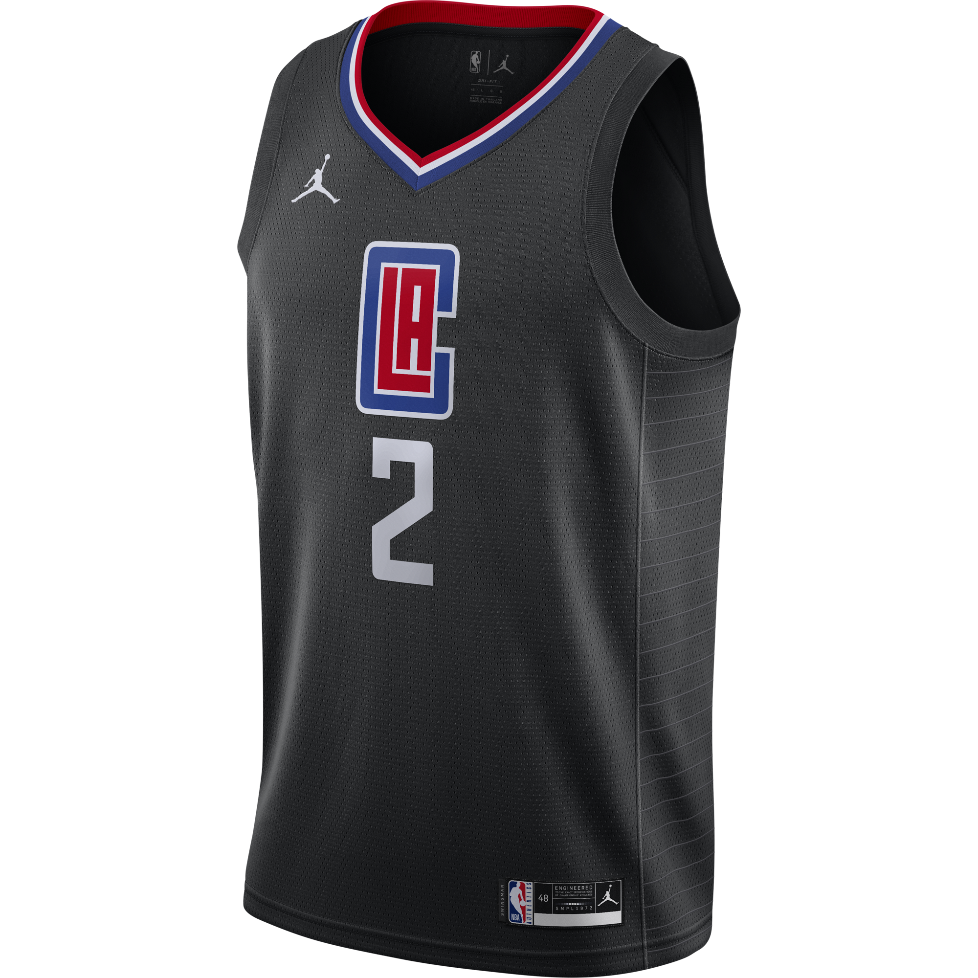 Los Angeles Clippers NBA Adidas Black Swingman Logo Jersey Men