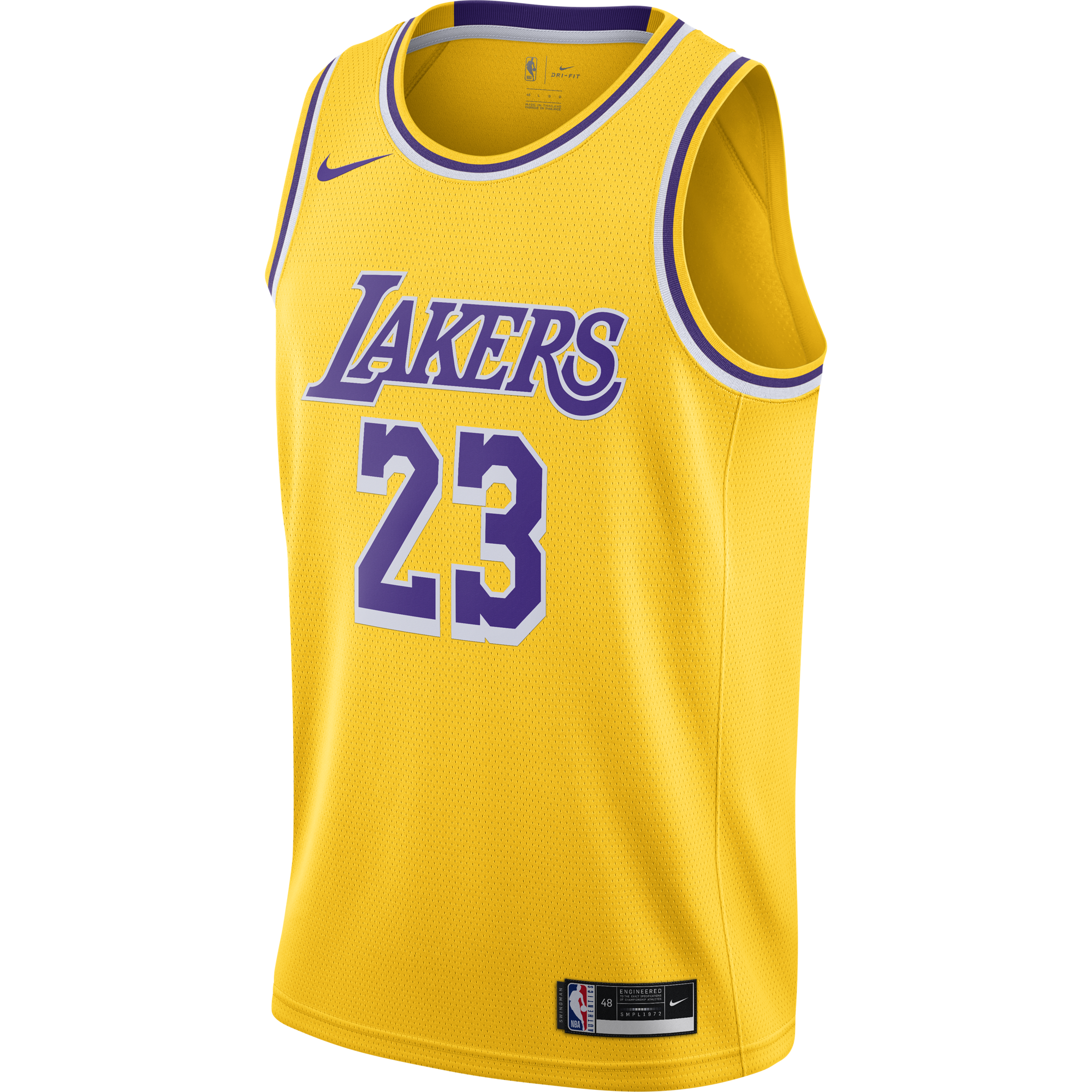 Nike Los Angeles Lakers LeBron James Earned Edition Swingman Jersey XL NWT