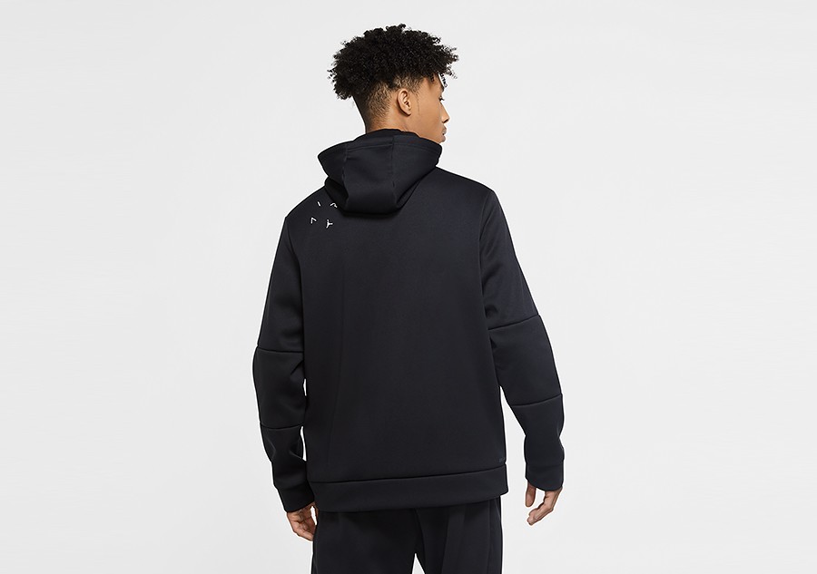jordan zip hoodie black