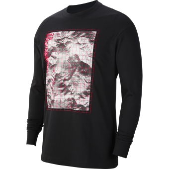 NIKE AIR JORDAN 23 ENGINEERED LONG-SLEEVE CREW TEE BLACK