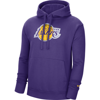 NIKE NBA LOS ANGELES LAKERS ESSENTIAL LOGO PULLOVER HOODIE FIELD PURPLE