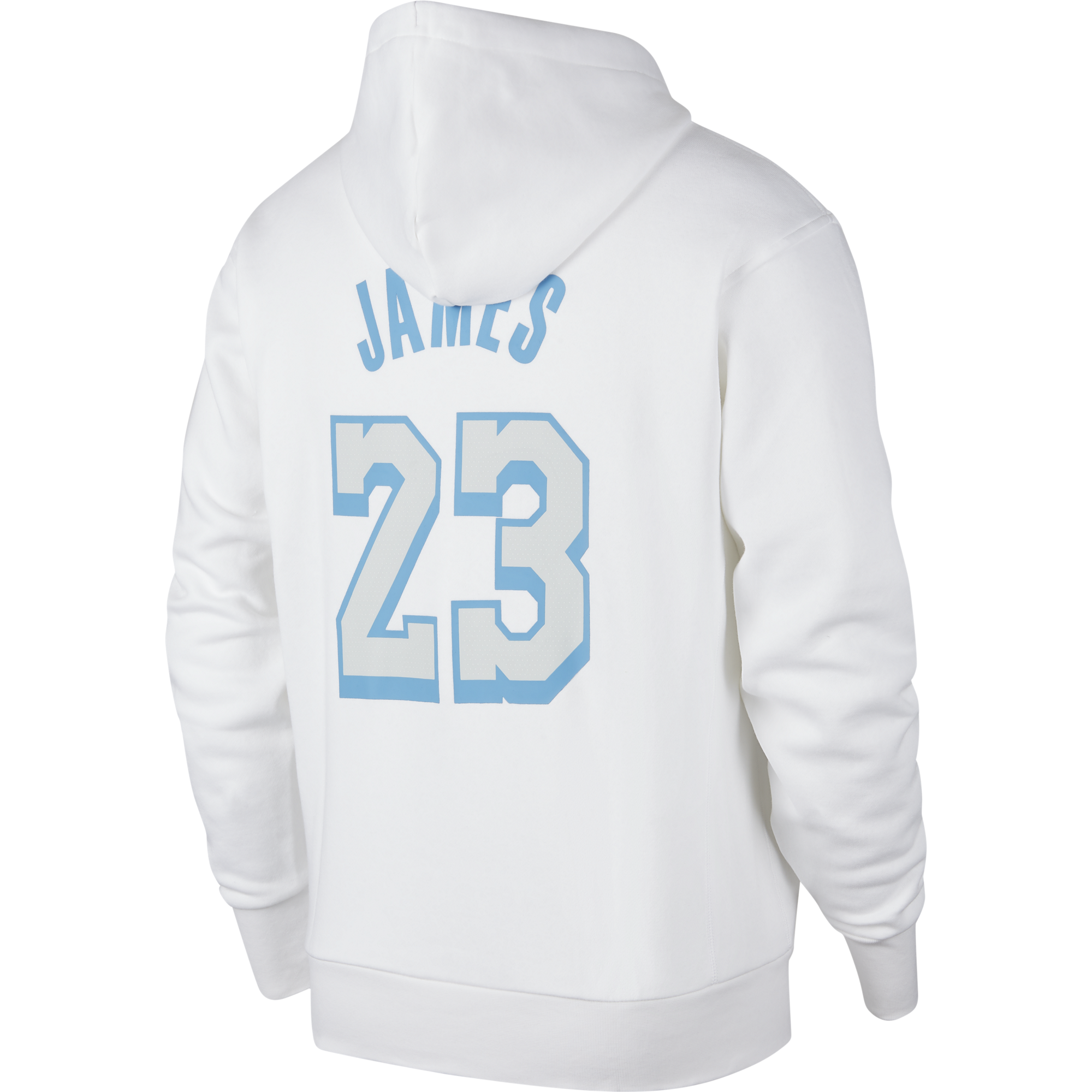 NIKE NBA LOS ANGELES LAKERS LEBRON JAMES CITY EDITION PULLOVER HOODIE WHITE  for £55.00