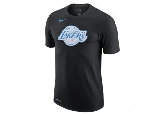 NIKE NBA LOS ANGELES LAKERS CITY EDITION LOGO DRI-FIT TEE BLACK