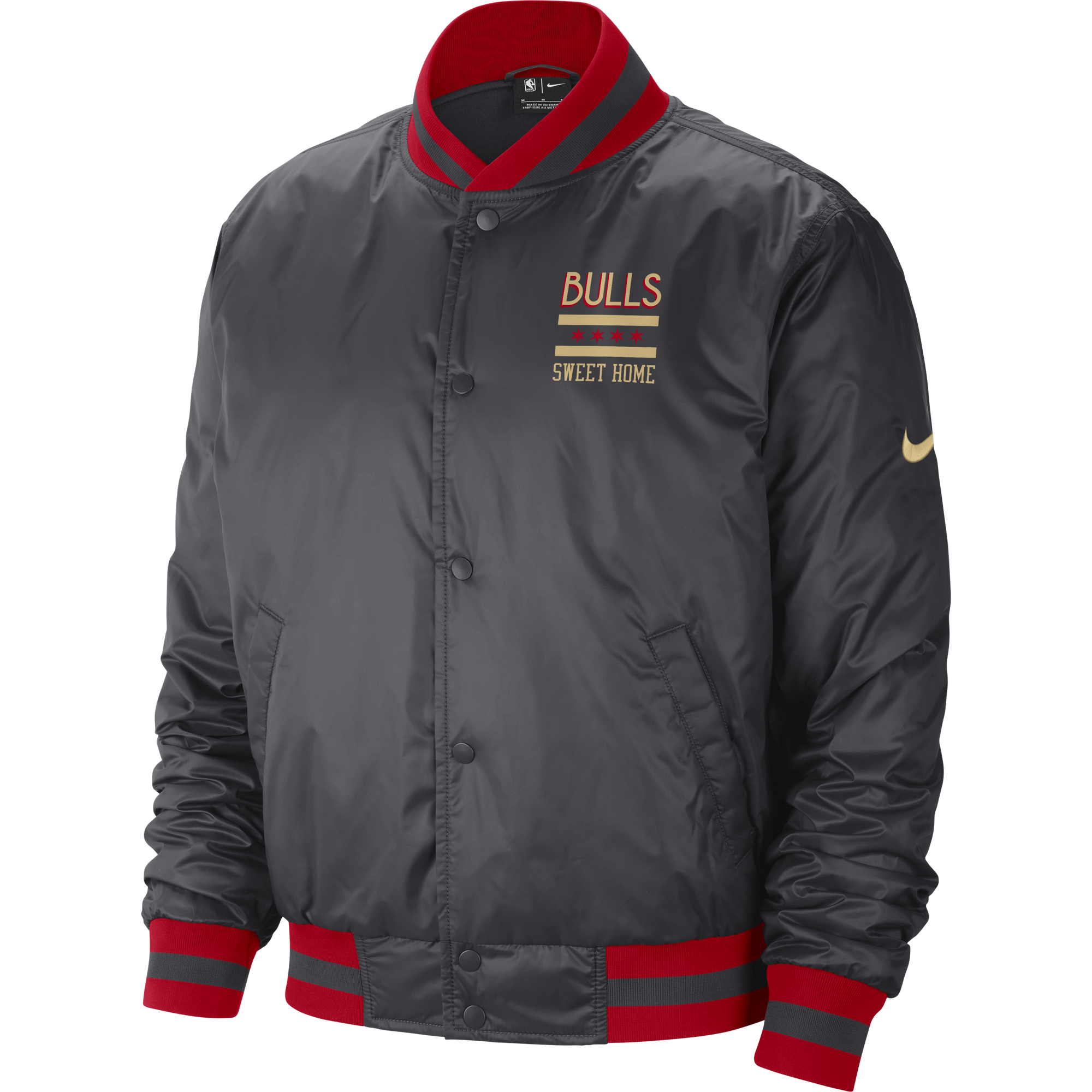 NIKE NBA CHICAGO BULLS CITY EDITION COURTSIDE JACKET ANTHRACITE for £130.00