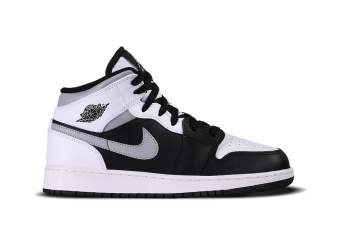 NIKE AIR JORDAN 1 RETRO MID GS WHITE SHADOW