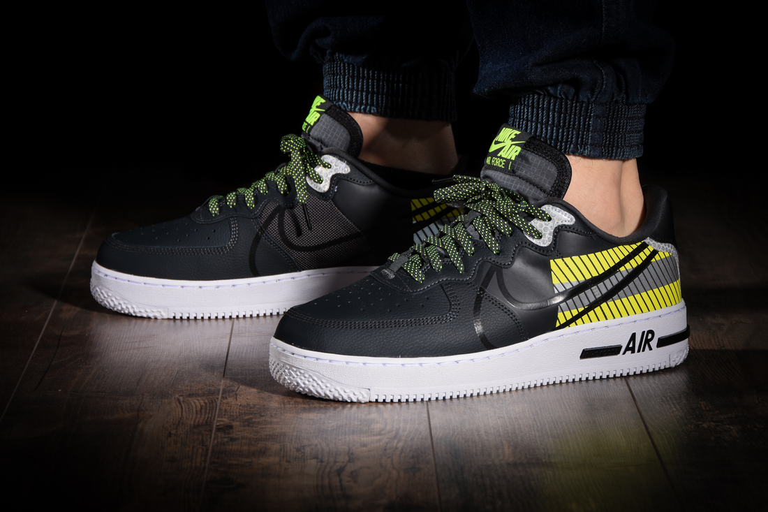 NIKE AIR FORCE 1 LOW REACT LX 3M PACK BLACK for £110.00