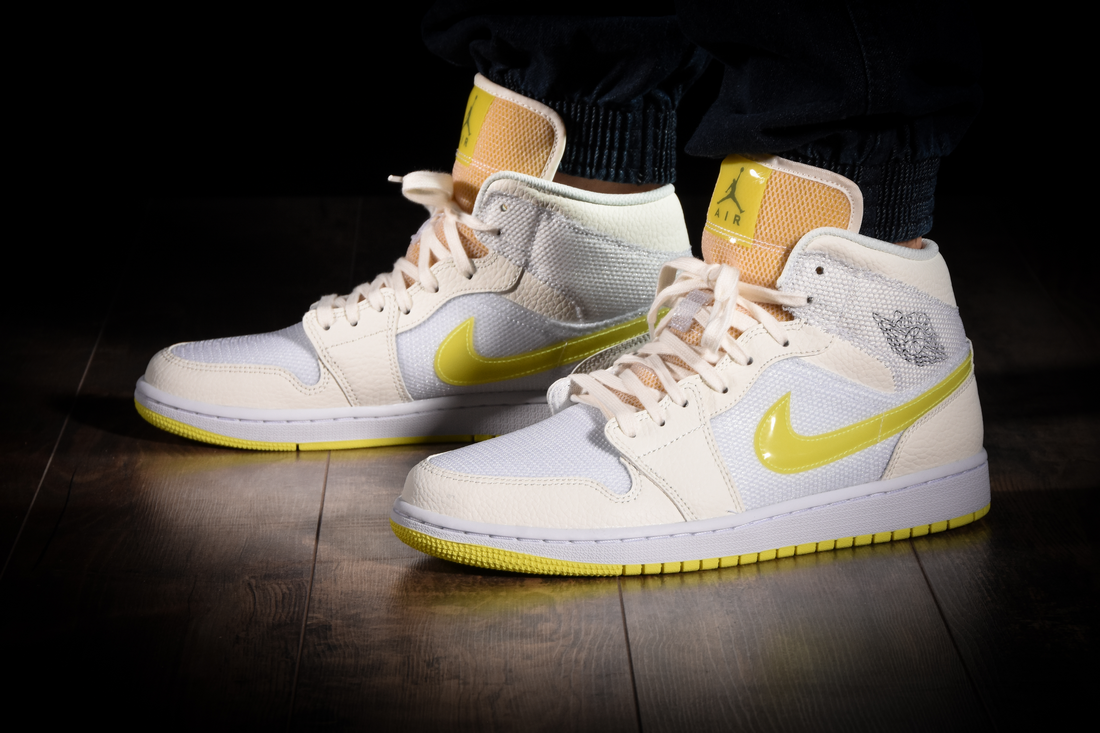 NIKE AIR JORDAN 1 RETRO MID SE WMNS VOLTAGE YELLOW for 150.00