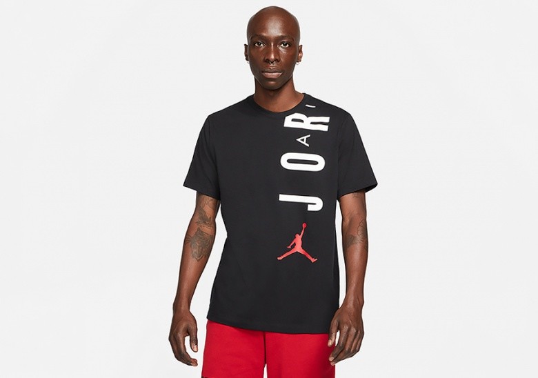 NIKE AIR JORDAN STRETCH SHORT-SLEEVE CREW BLACK