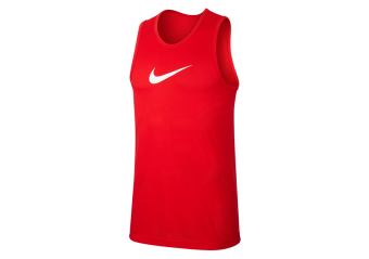 NIKE DRI-FIT SLEEVELESS CRSSOVER TOP UNIVERSITY RED