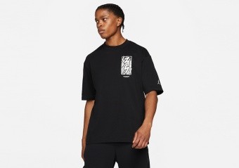 NIKE AIR JORDAN ZION DRI-FIT TEE BLACK