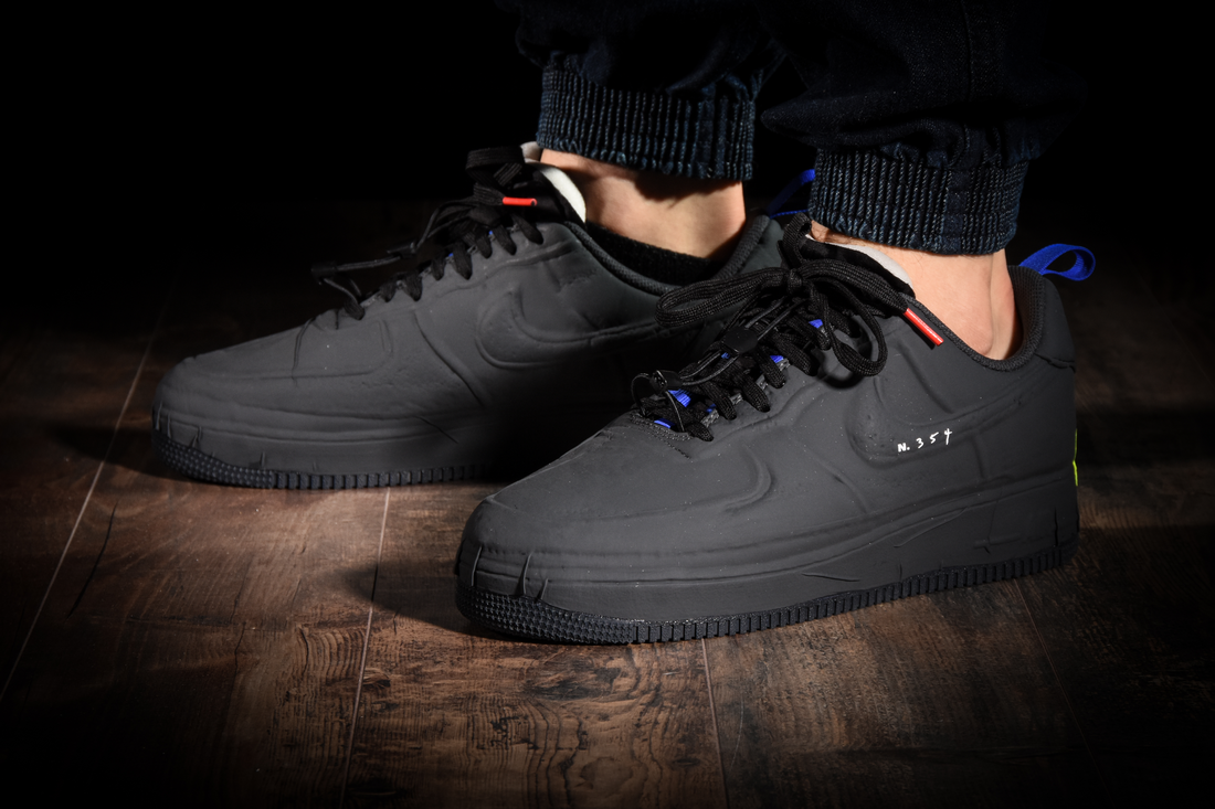 Air Force 1 LV8 Black Light Crimson On Foot Sneaker Review