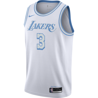 NIKE NBA LOS ANGELES LAKERS ANTHONY DAVIS CITY EDITION SWINGMAN JERSEY WHITE