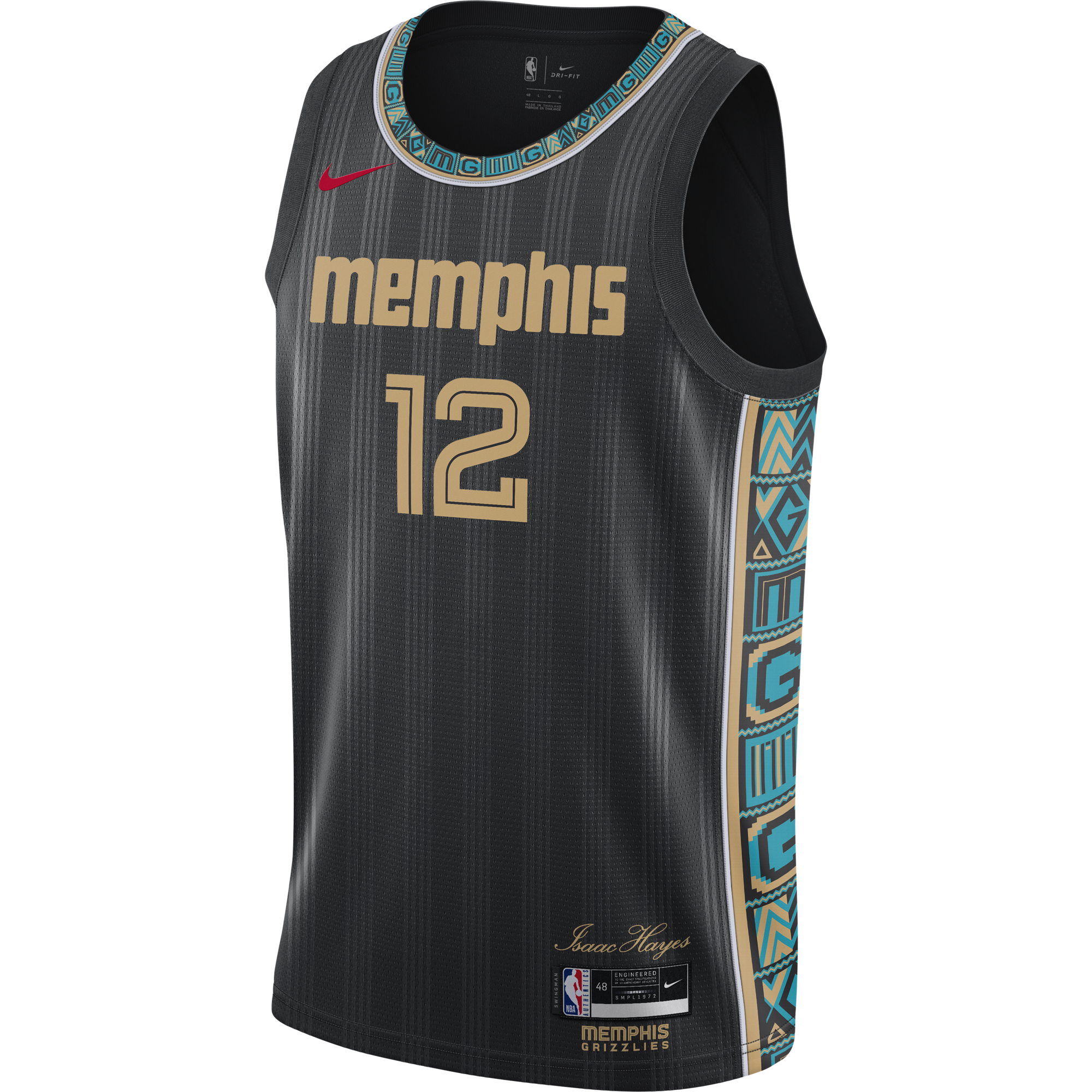 Nike Memphis Grizzlies Classic Edition 2020 Swingman Shorts Black
