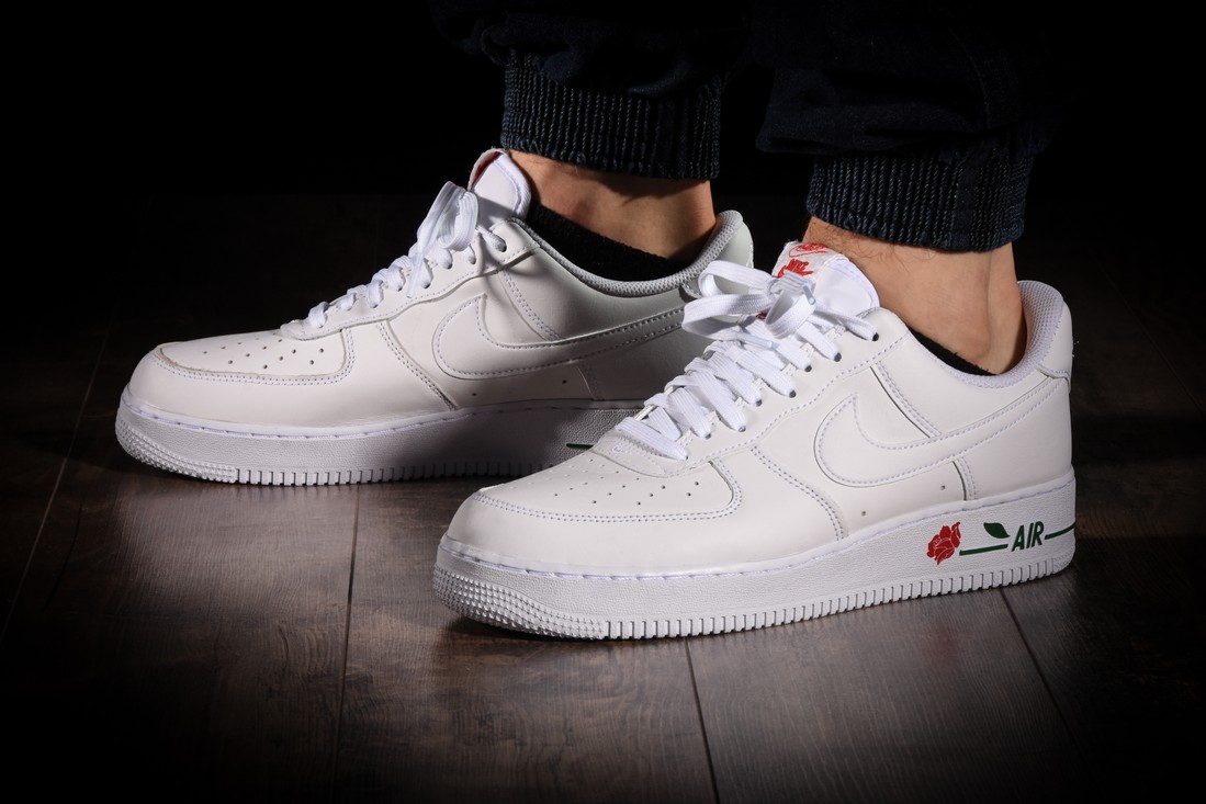 white air force 1 with rose