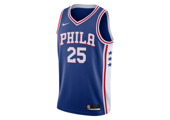 NIKE NBA PHILADELPHIA 76ERS BEN SIMMONS ICON EDITION JERSEY RUSH BLUE