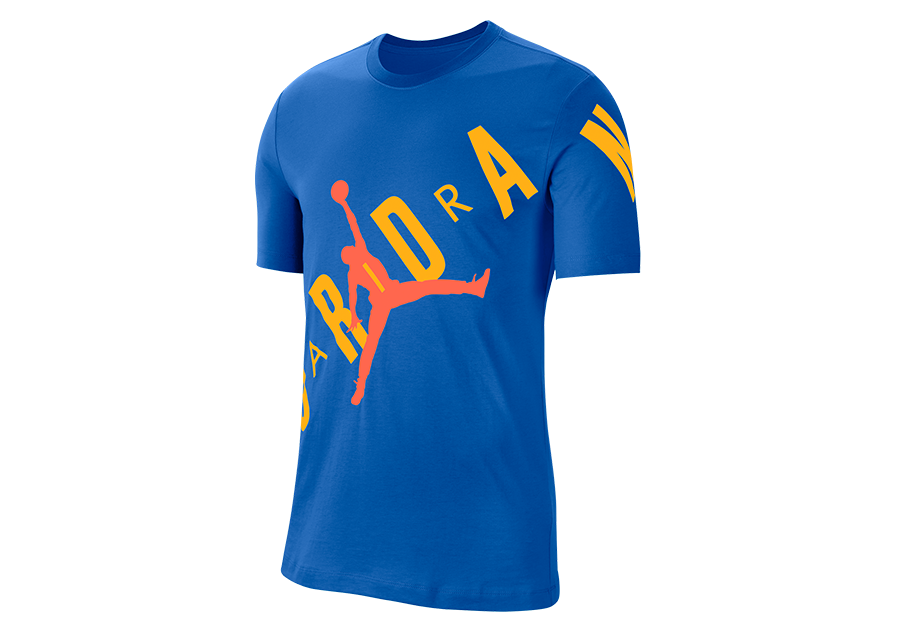 NIKE AIR JORDAN HBR STRETCH CREW TEE SIGNAL BLUE