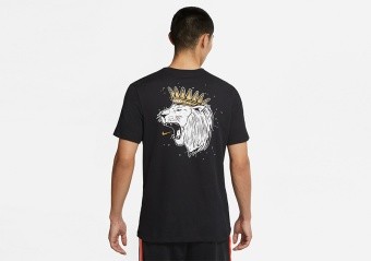 NIKE DRI-FIT LEBRON LOGO TEE BLACK