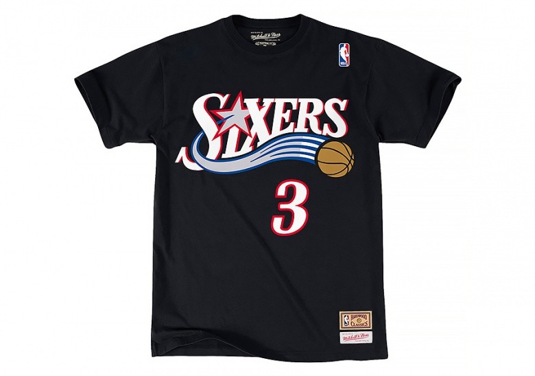 MITCHELL & NESS NAME&NUMBER TEE PHILADELPHIA 76ERS – ALLEN IVERSON