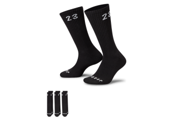 NIKE AIR JORDAN ESSENTIALS CREW 3PR BLACK