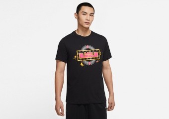 NIKE LEBRON DRI-FIT CROWN TEE BLACK