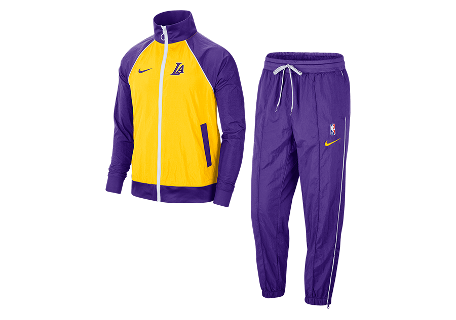 NIKE NBA LOS ANGELES LAKERS TRACKSUIT COURTSIDE 75 AMARILLO for