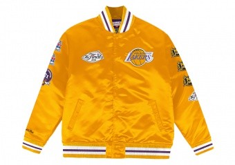 MITCHELL & NESS CHAMP CITY SATIN JACKET LOS ANGELES LAKERS