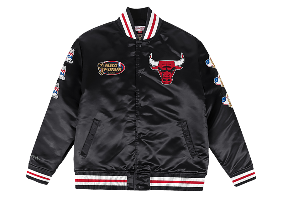 MITCHELL & NESS CHAMP CITY SATIN JACKET CHICAGO BULLS for £155.00